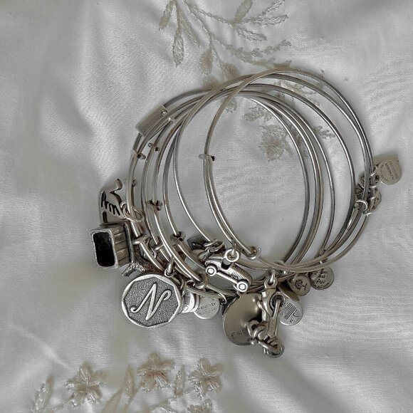 Alex and Ani bracelet Charm Bangle  Bundle of 6 - Picture 1 of 12